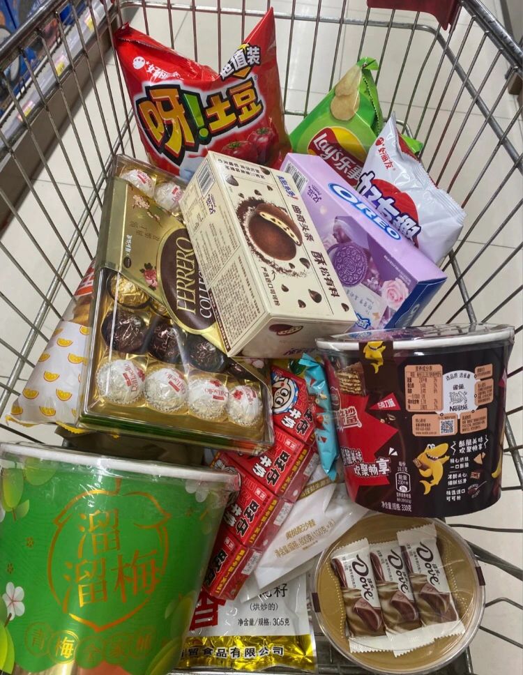逛超市购物车购物小吃零食(超市大采购 )-喵神素材库