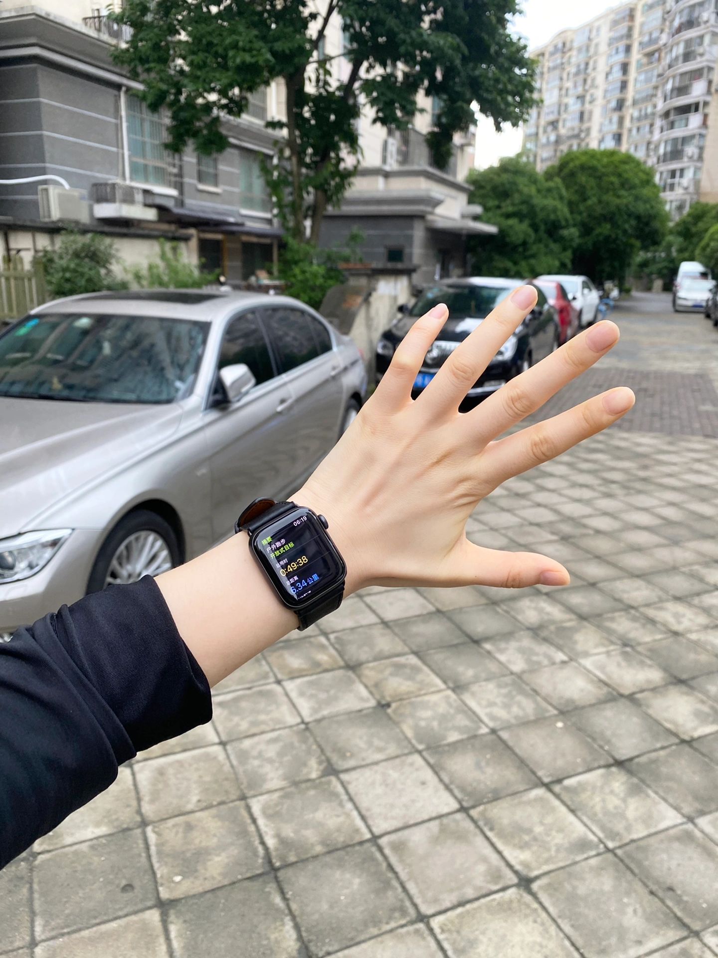 晨跑健身锻炼手表体能训练(今日晨跑六公里50分钟)-喵神素材库