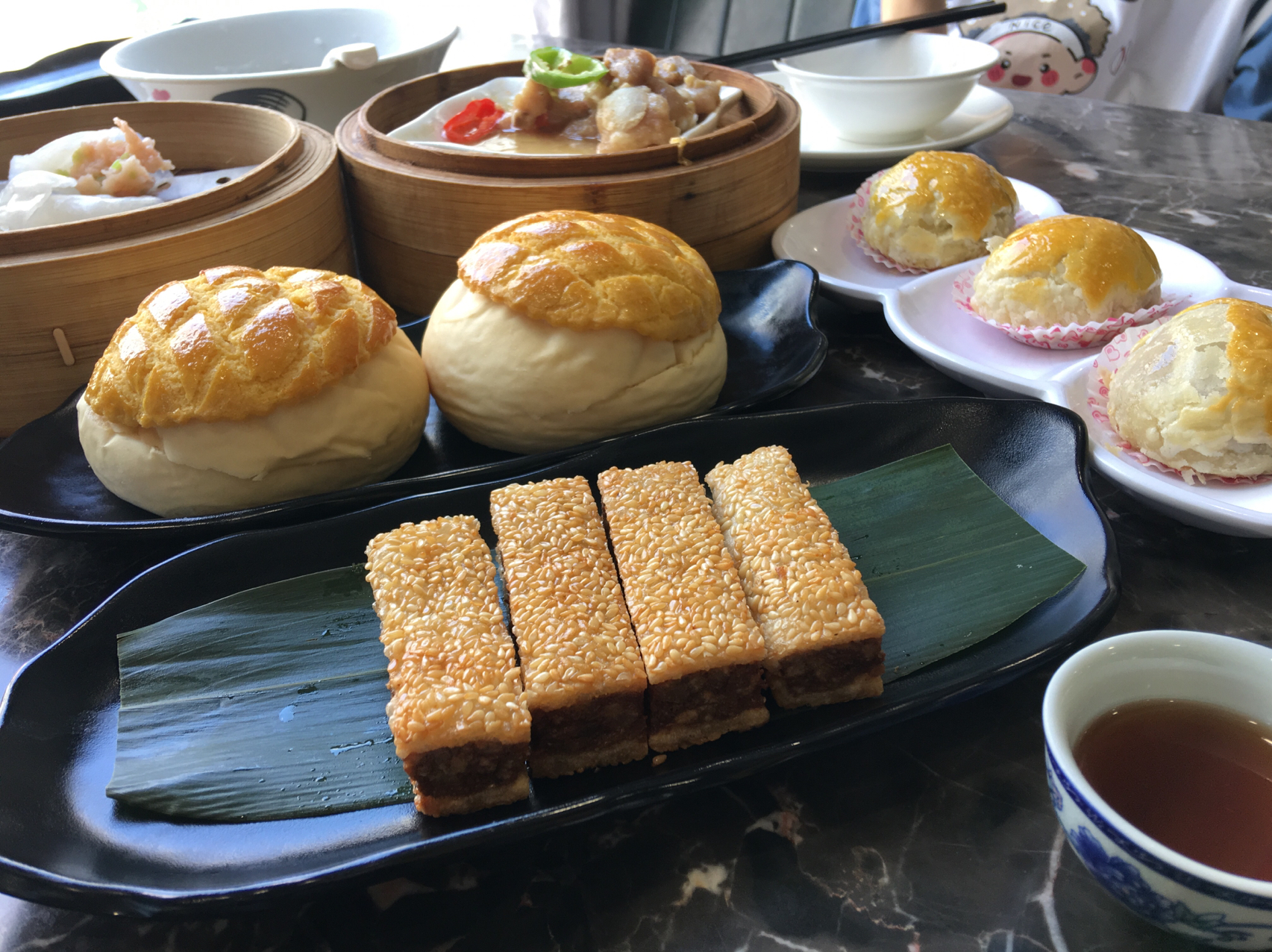 3广州早茶早餐普洱点心(一壶普洱从早喝到中午，慢慢悠悠享受喝茶的乐趣。 )-喵神素材库
