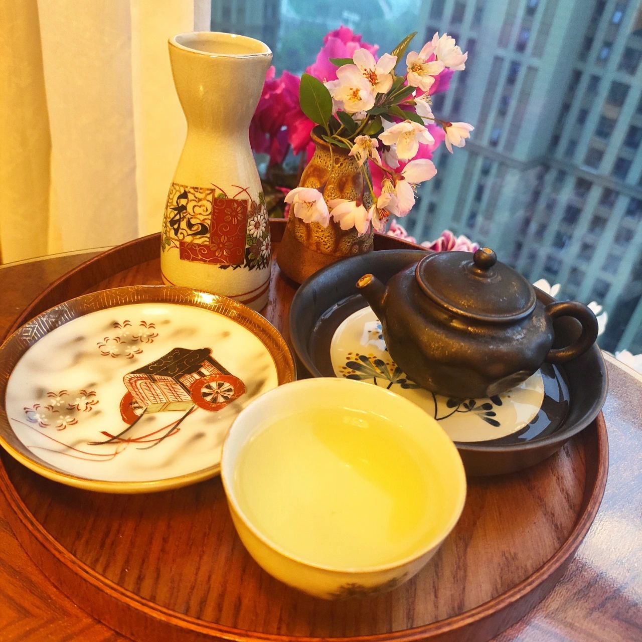 喝茶茶具茶生活早茶紫砂壶(早晨泡壶橙皮。 )-喵神素材库