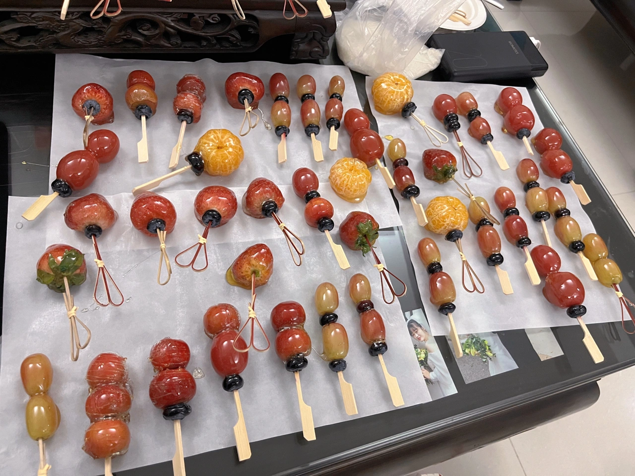 2小吃零食糖葫芦制作糖葫芦(9命，做完太困了下次再也不做了 )-喵神素材库