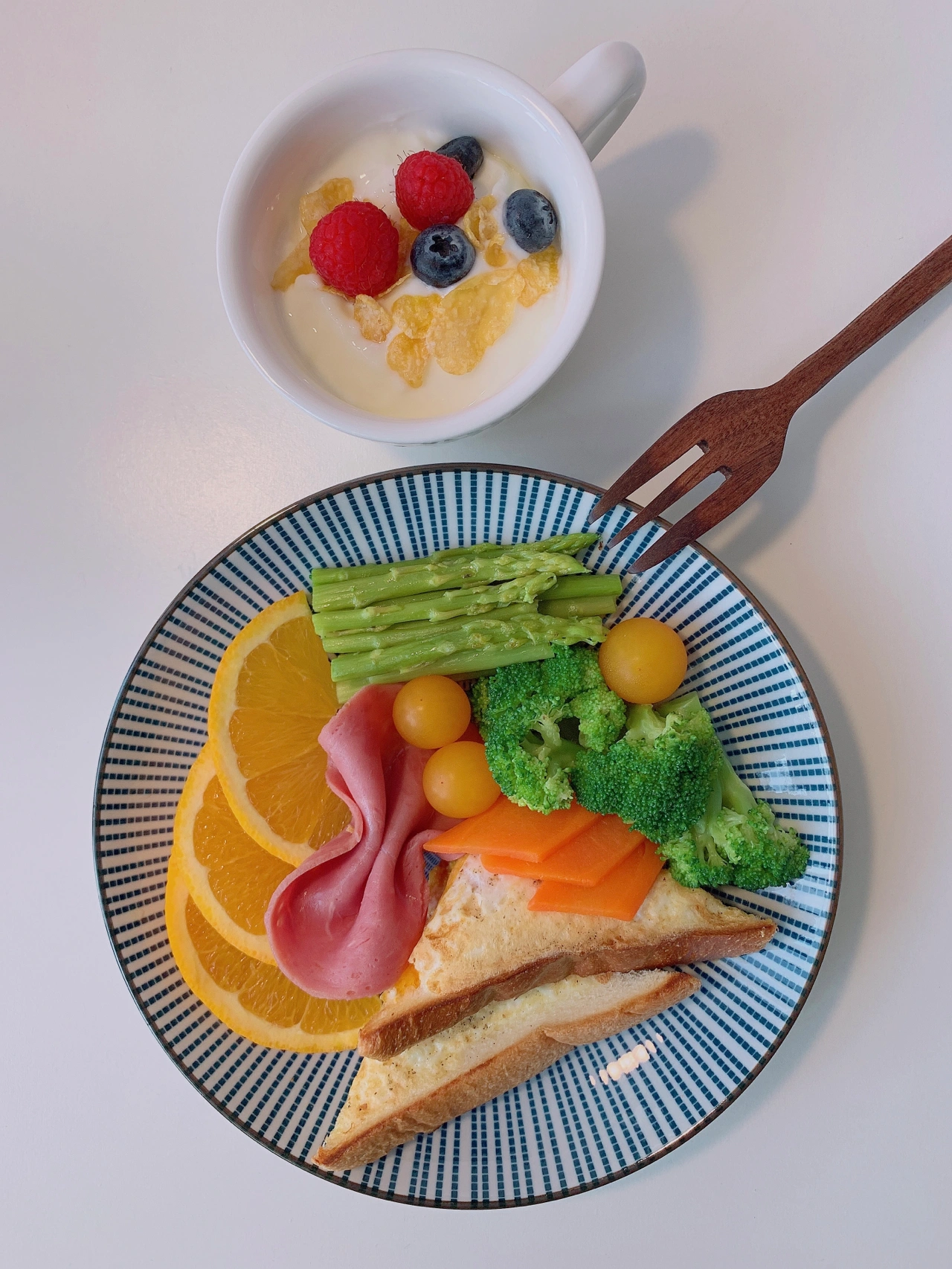 早餐美食面包水果牛奶煎蛋水煮蛋(每天早餐不重样)-喵神素材库