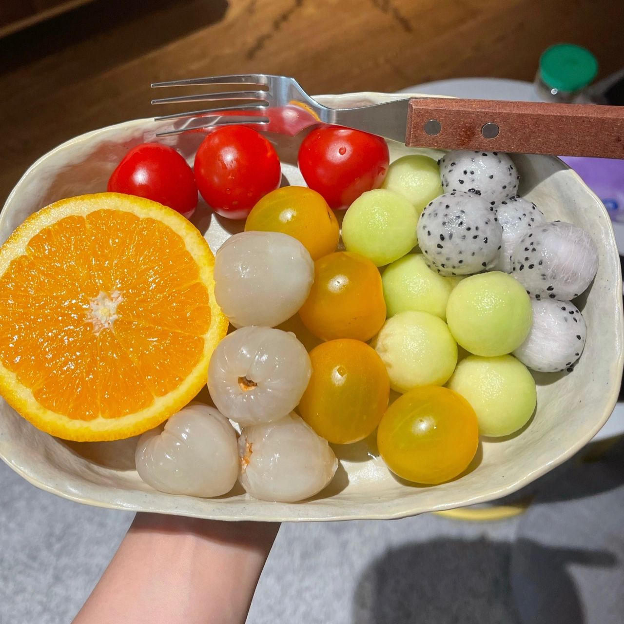 水果果盘购物夜宵(想开家水果店 逢人就说真的很甜)-喵神素材库