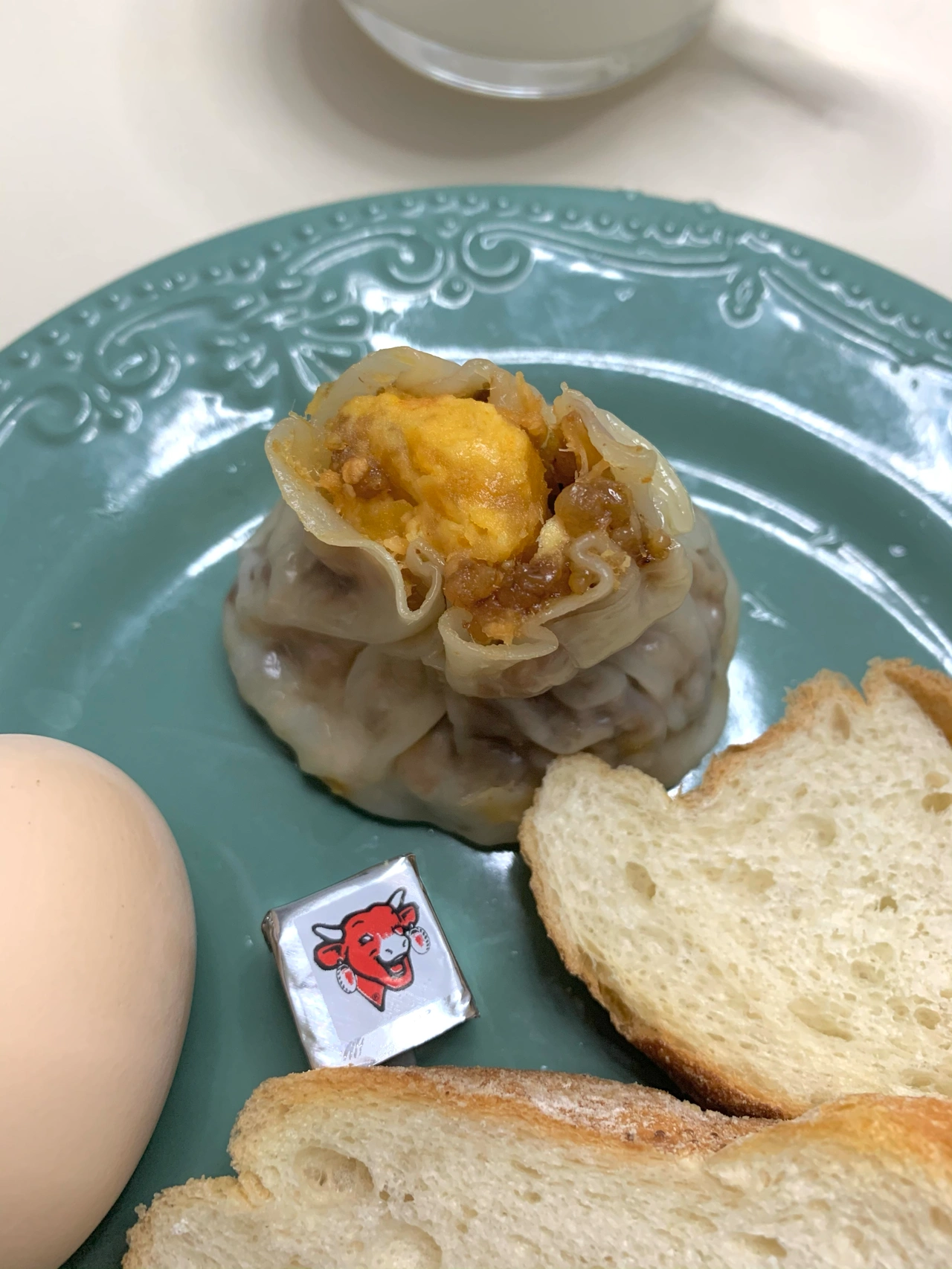 减脂减肥减肥餐营养餐(蛋黄烧麦烤法棍➕奶酪)-喵神素材库