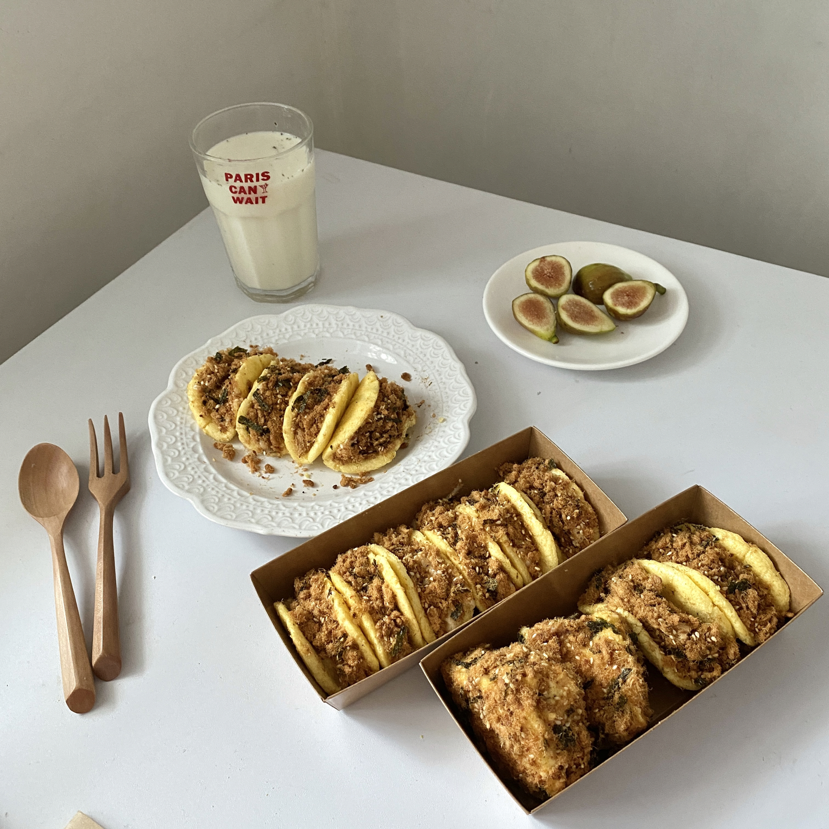 美食牛奶水果叉子勺下午茶(我的美食)-喵神素材库