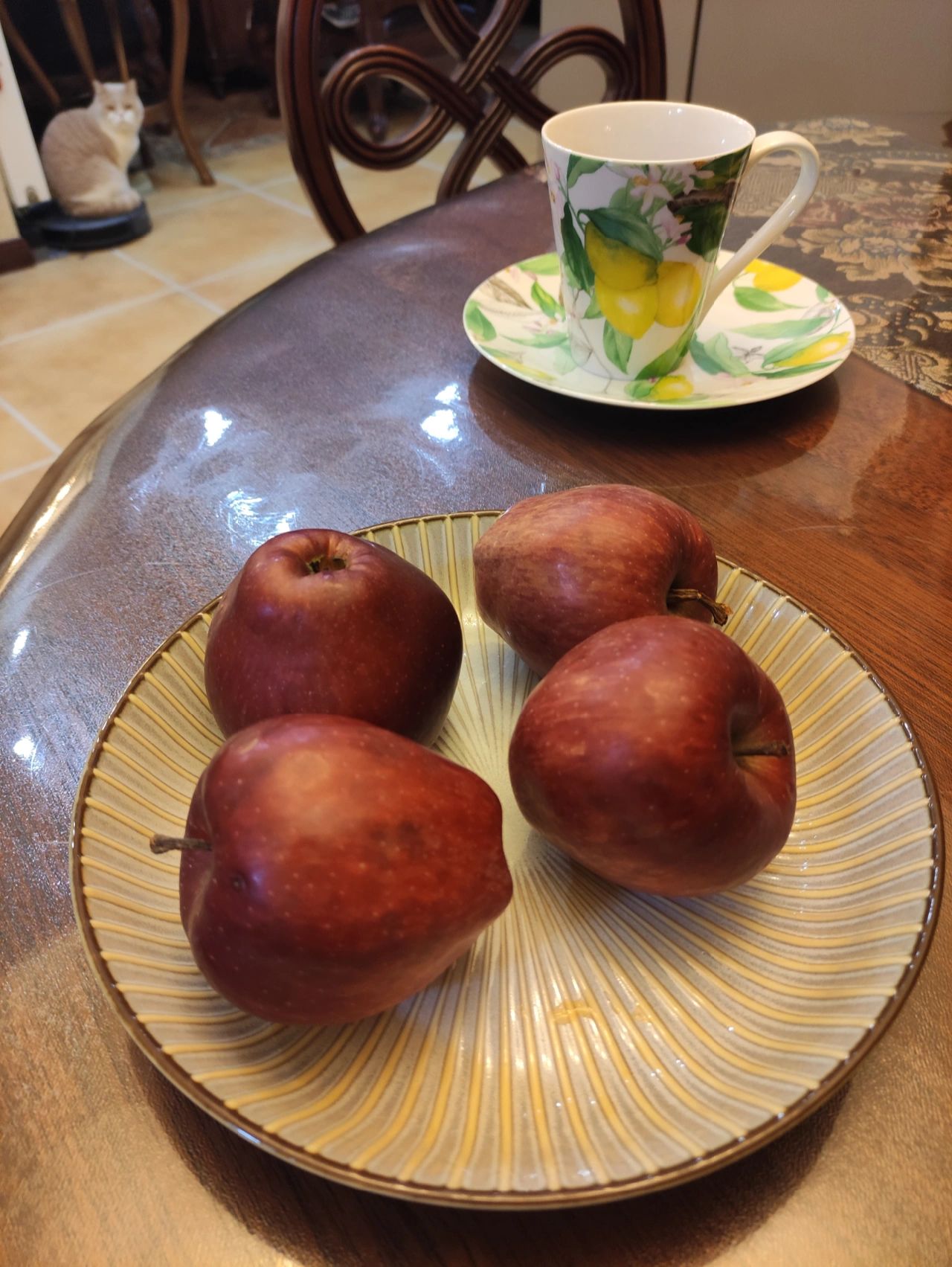 喝茶茶具茶器煮茶泡茶茶台水果(晚了，点支香 喝杯 )-喵神素材库