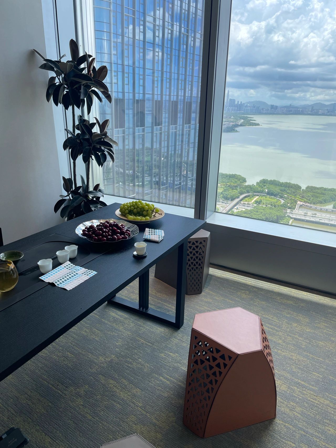 喝茶茶具茶生活水果窗外风景(努力成为更好的自己 )-喵神素材库