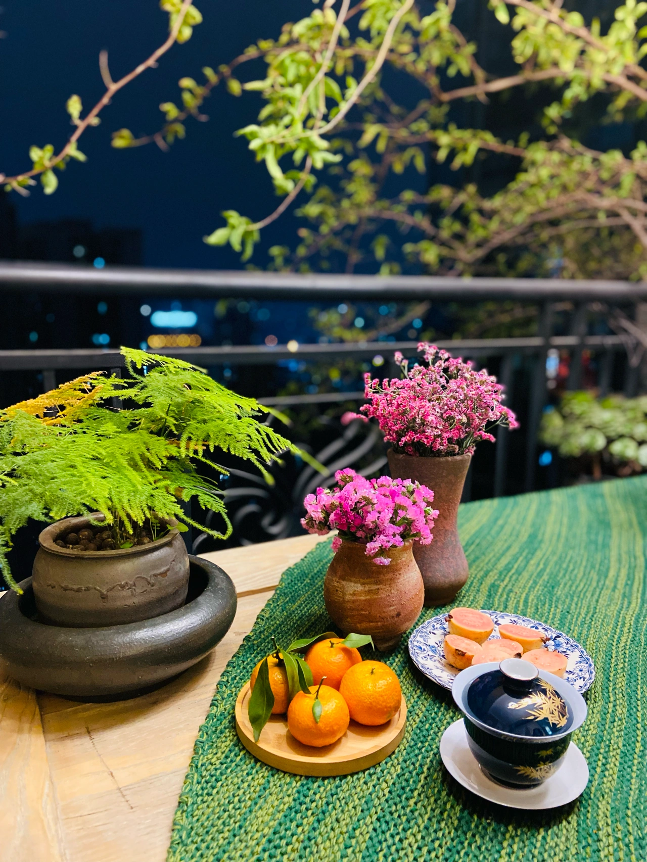 茶具茶杯喝茶品茶水果(  一个人的夜茶)-喵神素材库