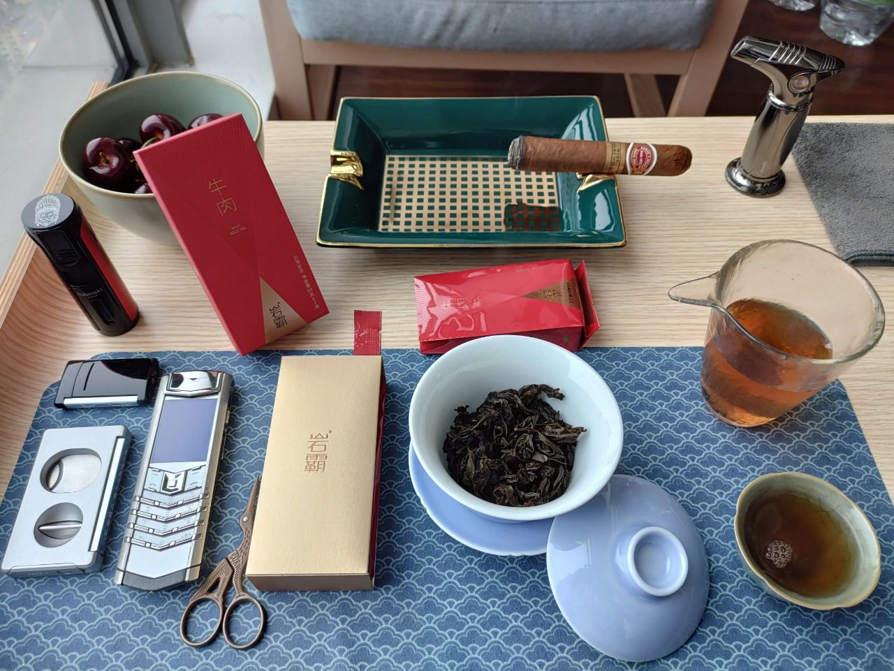 喝茶茶具茶生活雪茄水果( 喝茶日常)-喵神素材库