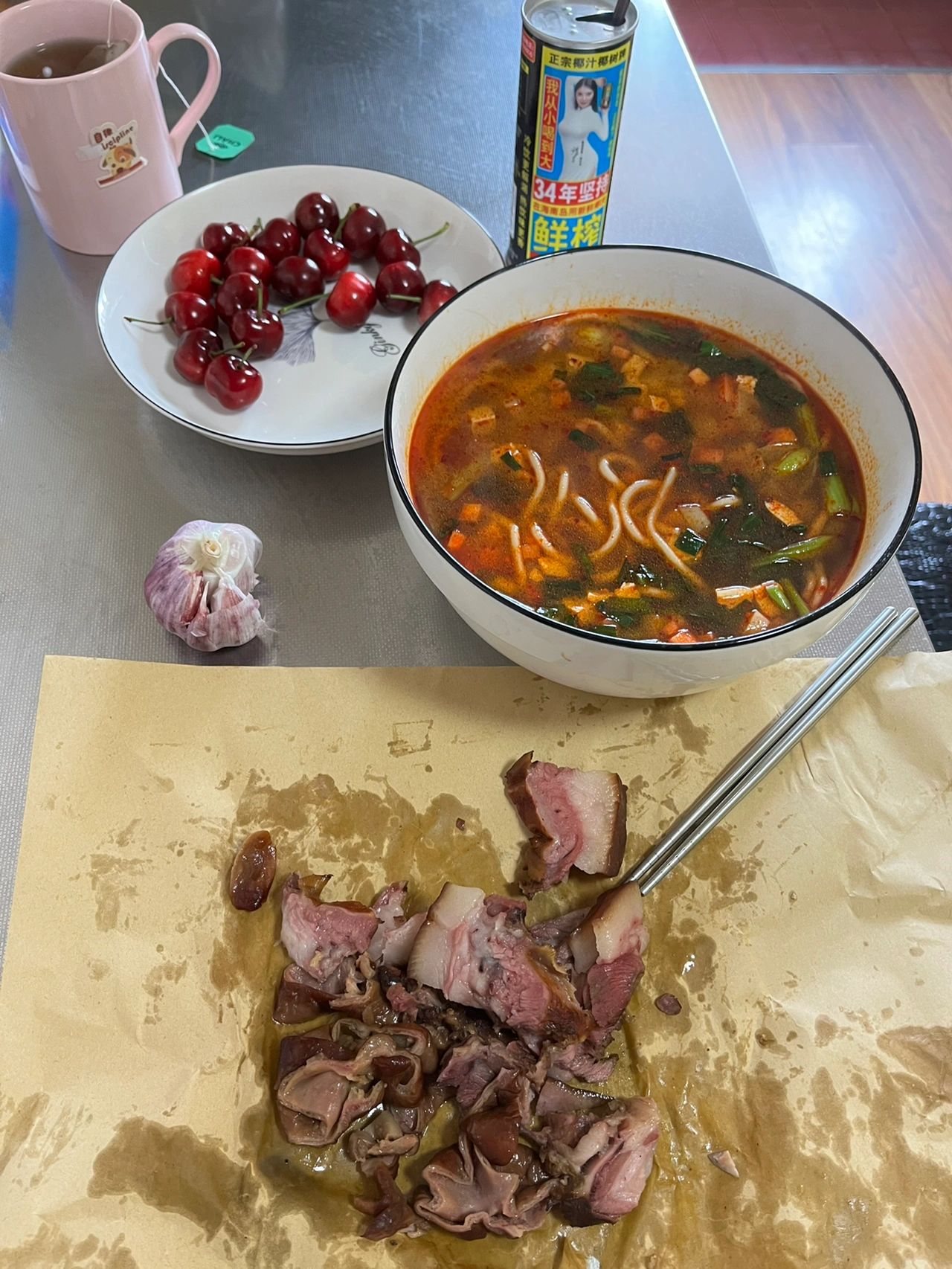 面条水果饮料喝茶肉大蒜(今天吃什么 )-喵神素材库