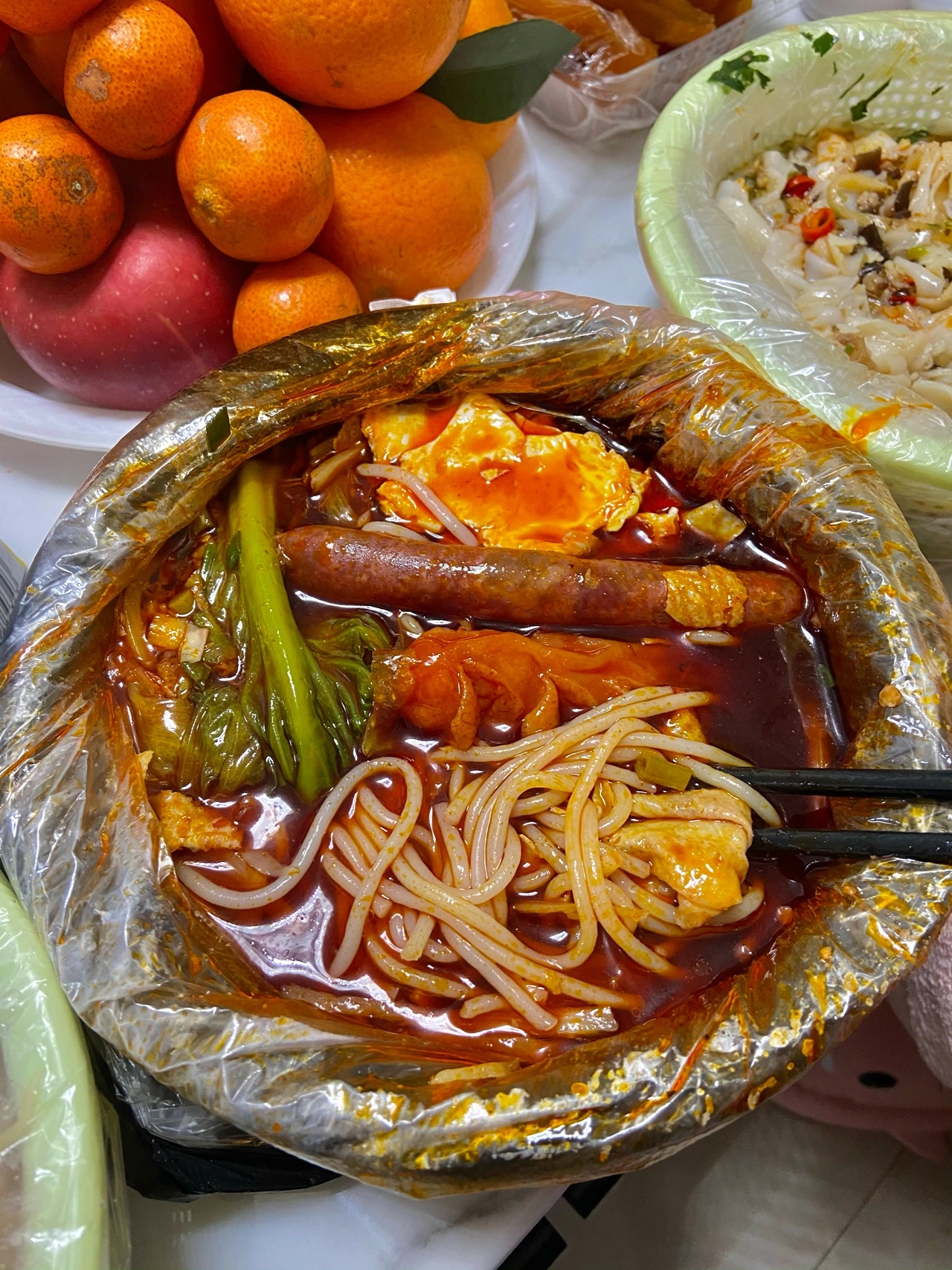 做饭早饭家常饭水果(好吃的螺蛳粉  )-喵神素材库