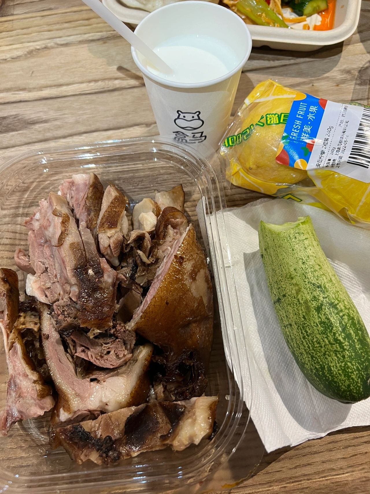 美食外卖午餐水果(花即使不被欣赏依然会长大)-喵神素材库
