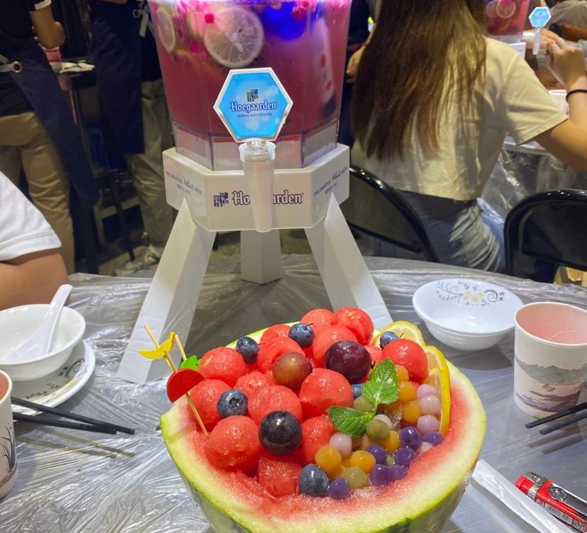 朋友聚会水果美食饮料(就一直這樣就好啦我們都會越來越好)-喵神素材库