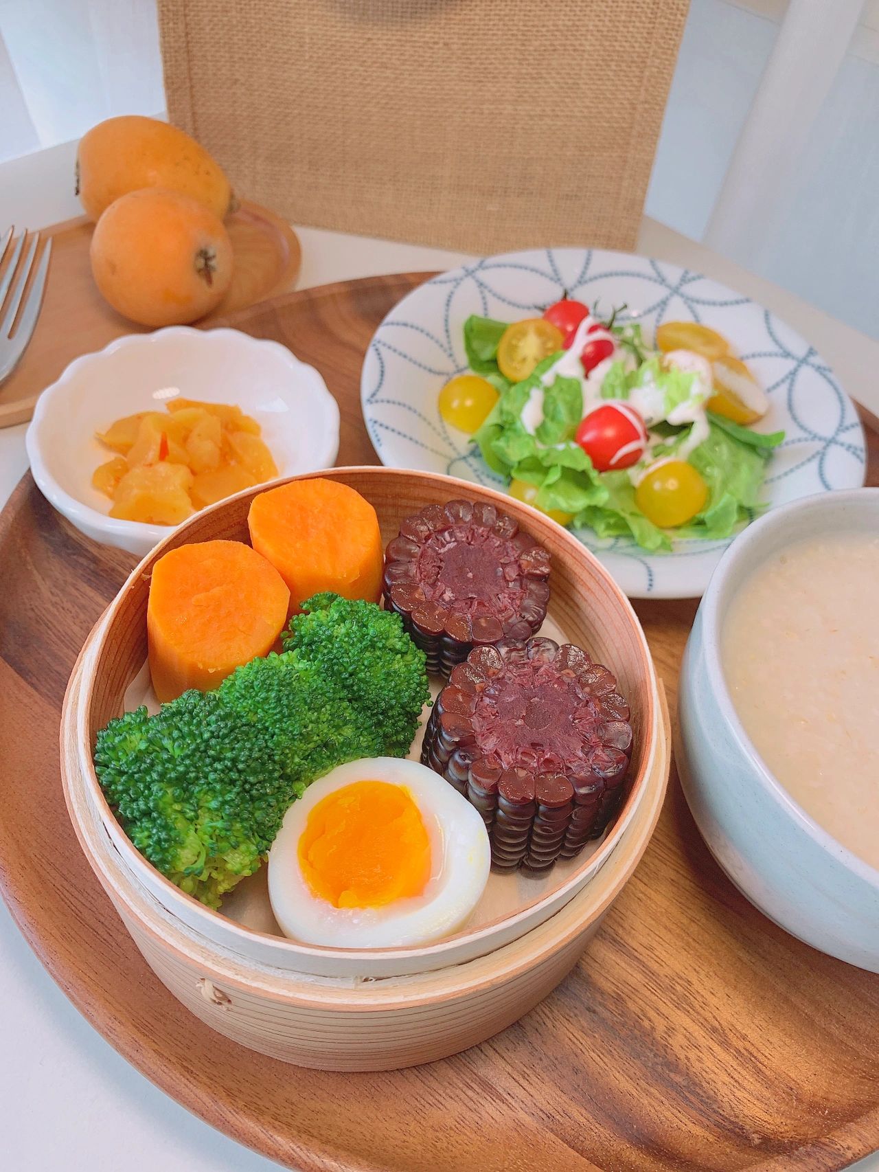 做饭早饭家常饭水果美食(平平无奇的杂粮蔬菜)-喵神素材库