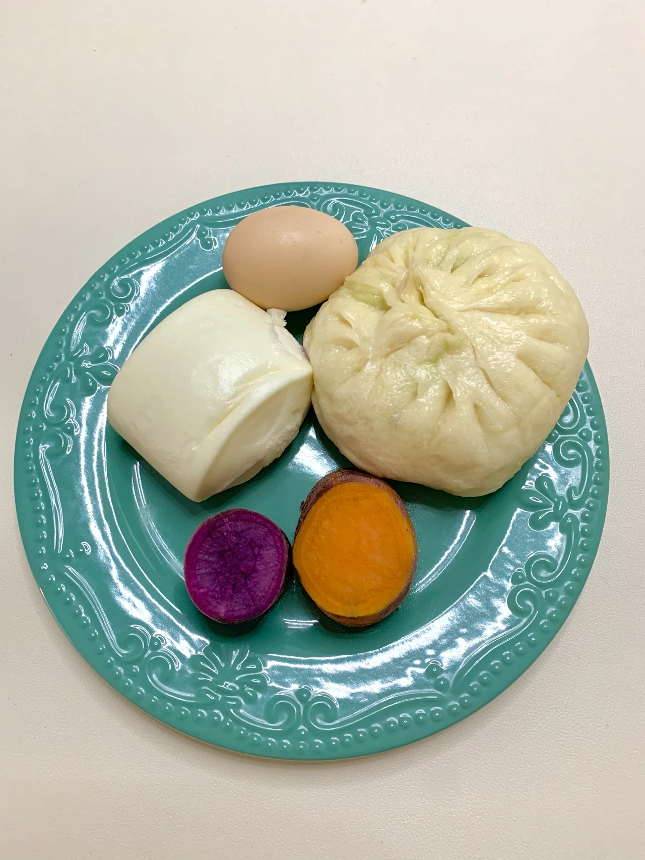 早餐美食面包水果牛奶煎蛋水煮蛋(香菇菜包红薯紫薯鸡蛋牛奶馒头)-喵神素材库