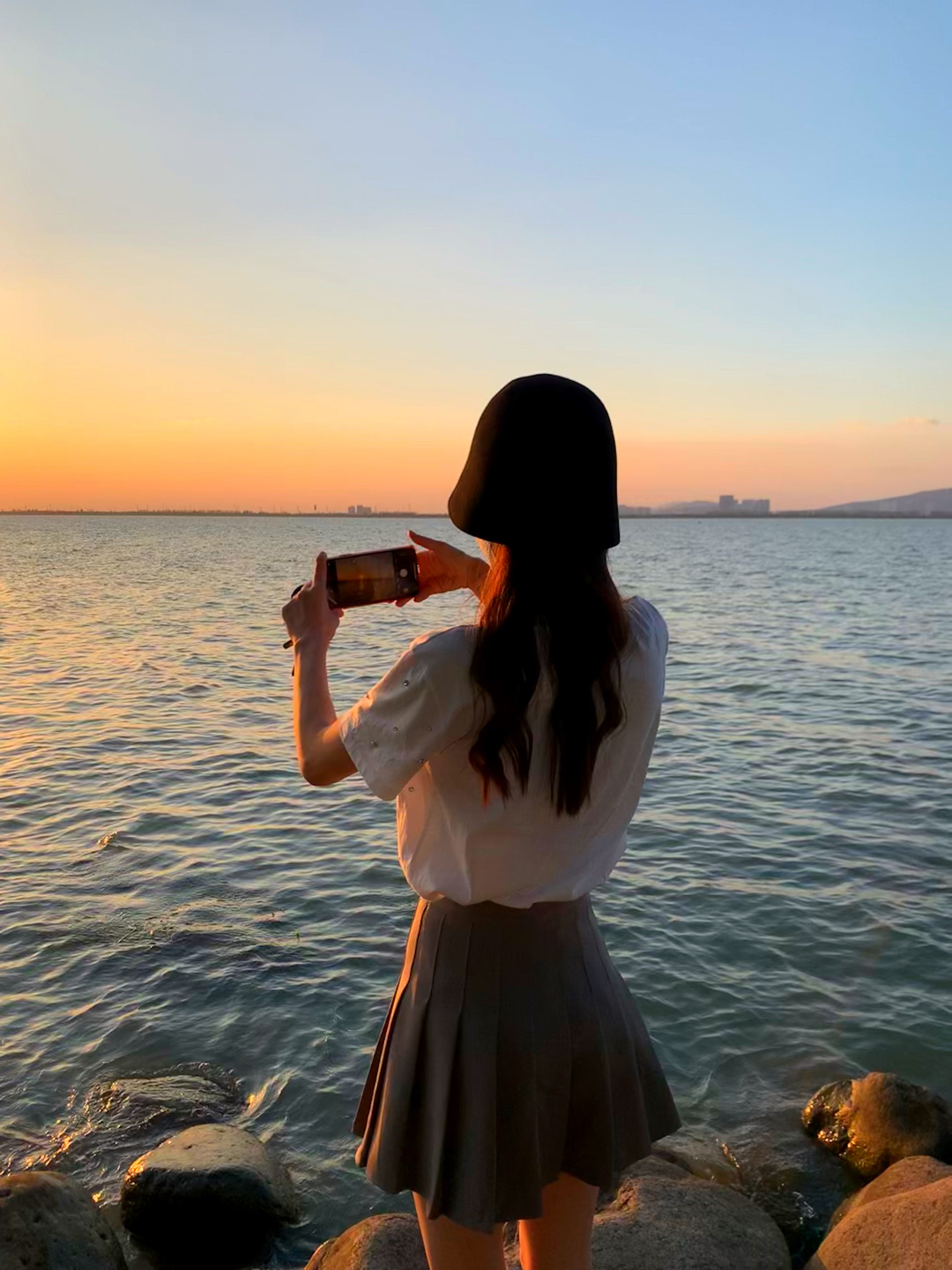 旅游美景拍照落日(东太湖光芒万丈！ )-喵神素材库