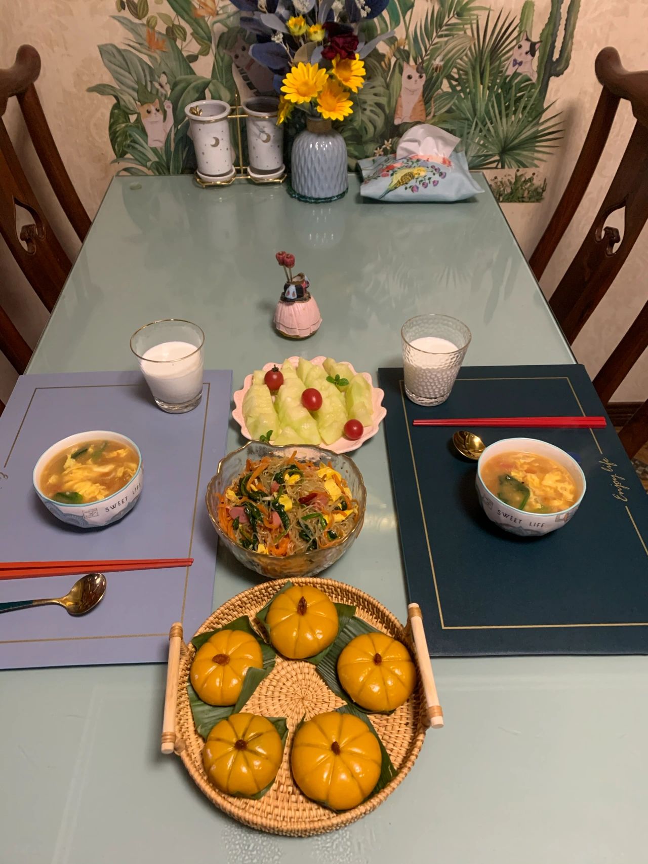自己做饭薯饼水果鸡蛋汤(薯饼 )-喵神素材库