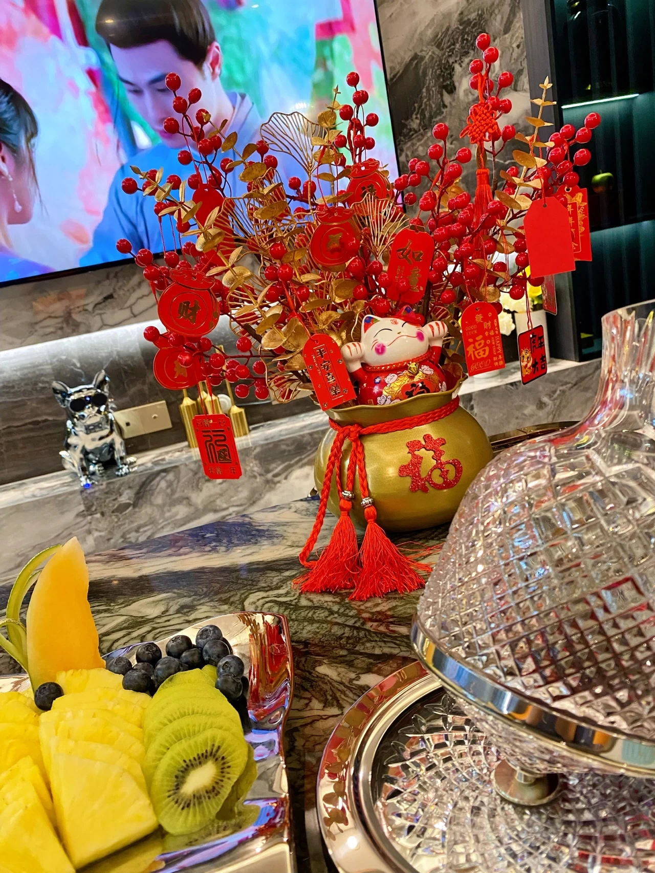 酒(愿新的一年，所愿皆如愿。年年皆胜意，岁岁都欢愉。)-喵神素材库