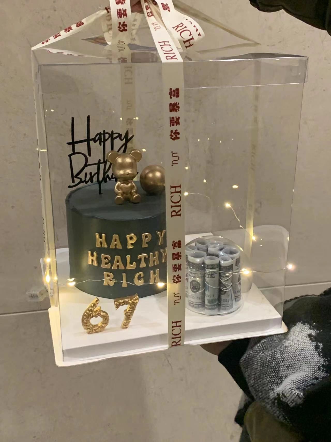 生日蛋糕定制小熊款(宁愿做一个让人闻风丧胆的恶人，也不要做一个任人宰割的烂好人。 ​​​)-喵神素材库