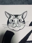 毛笔绘画猫纸潮玩摆件(记录第一次画猫)-喵神素材库