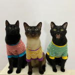 宠物猫黑猫猫衣(谁会拒绝穿丝袜的小猫咪  )-喵神素材库