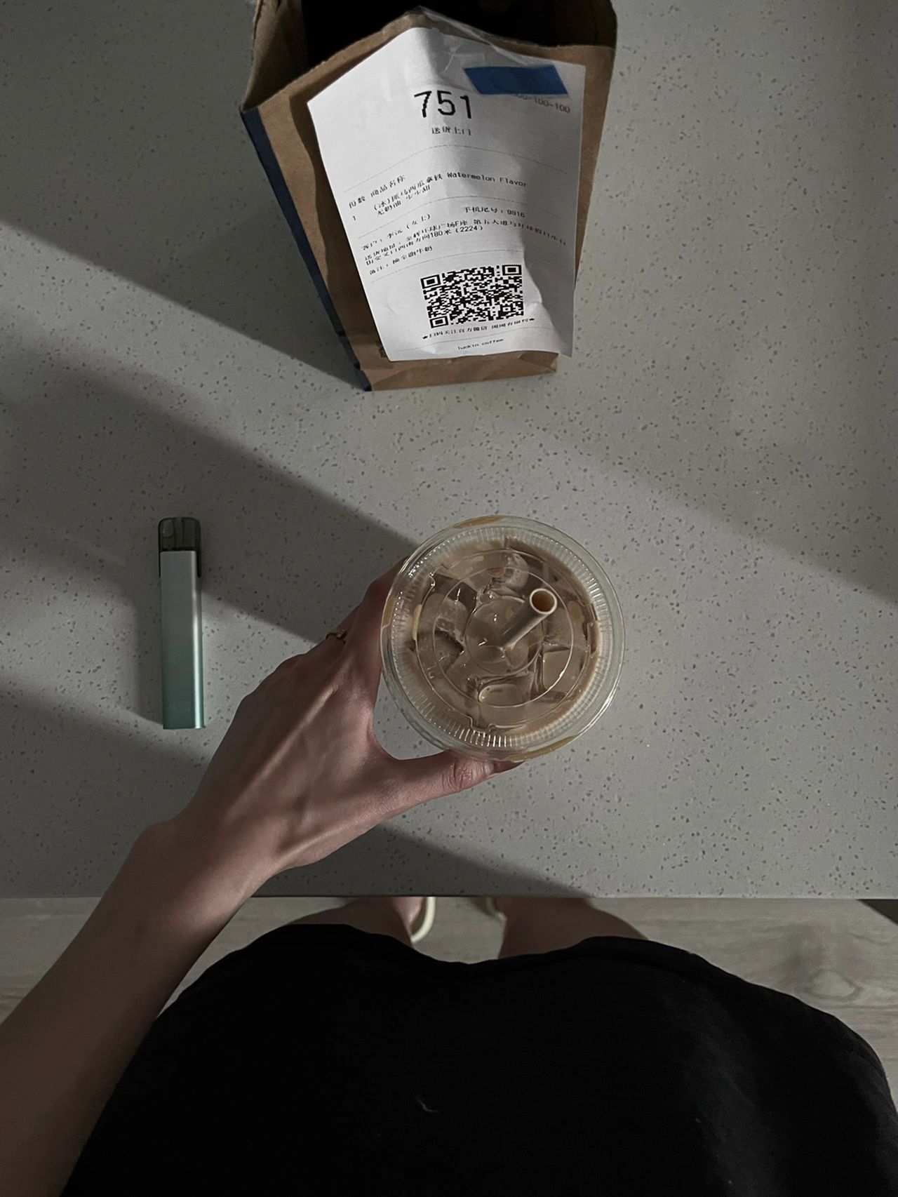 咖啡手美甲打火机外卖(西瓜味 还挺好喝 )-喵神素材库