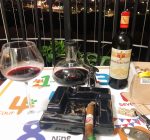 喝酒红酒雪茄夜景(雨后的风，凉快而清爽，静静的让我喝完这瓶酒，灰完这根茄)-喵神素材库