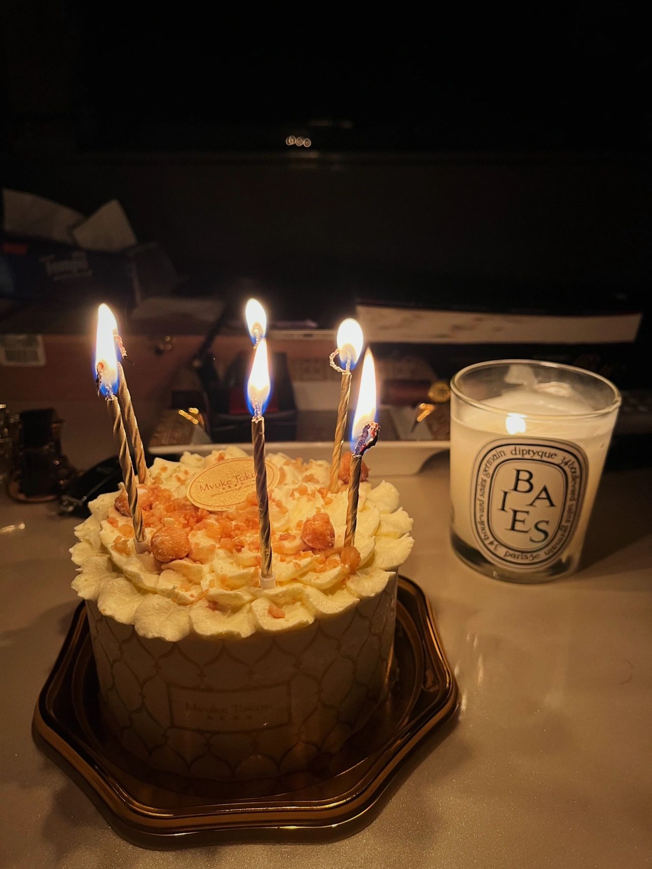 生日蛋糕氛围感香薰蜡烛美食女包(随时要保持快乐)-喵神素材库