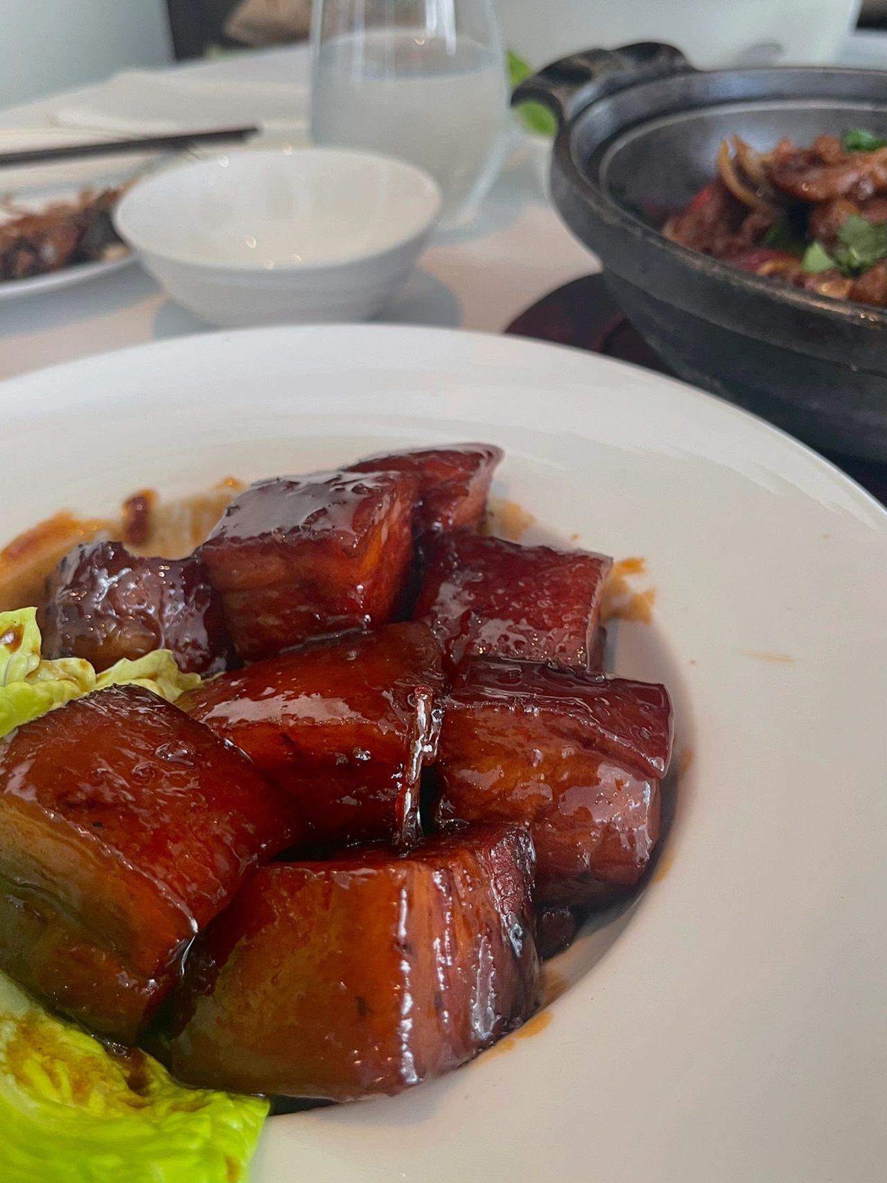 4伦敦煌庭Bright Courtyard club餐厅中餐花胶鸡红烧肉闺蜜聚会(想每天都喝的花胶鸡汤‼️)-喵神素材库