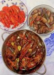 自己做饭家常菜晚饭小龙虾(家中锅小，不如饭店的火候大，所以如果自己做买不了太多，要不锅都放不下)-喵神素材库