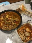 夜宵外卖美食撸串香辣牛蛙(又是长肉的一顿饭)-喵神素材库