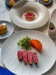 3美食西餐约会南京L\'Arôme in the sky 芳芳法国餐厅(金鹰G·Hotel店)(约会求婚必去，视野超棒，克莱因蓝和白色拱形穹顶，法式又浪漫。〰️)-喵神素材库