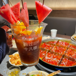 3九宫格火锅美食饮品(老板看我是外地的特意说我吃不了很辣给我点了微辣对我来说刚好接受范围内. )-喵神素材库