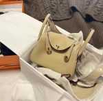 3奢饰品购物爱马仕女包开箱收到礼物(风衣灰银扣tc最新U刻)-喵神素材库