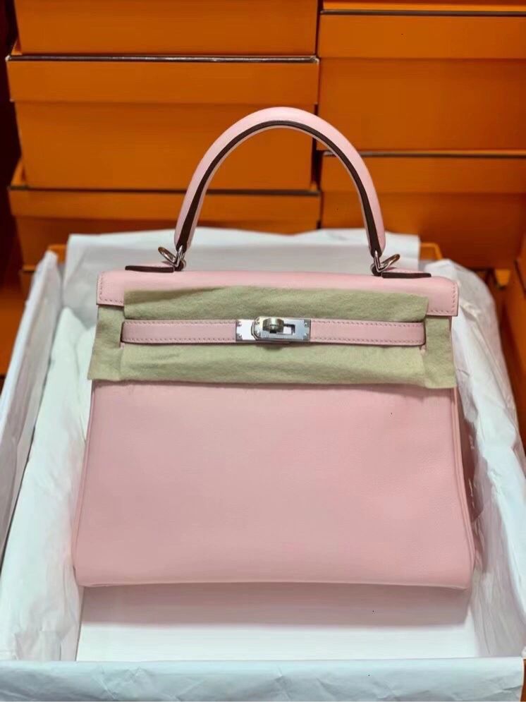 3奢饰品购物爱马仕女包( 樱花粉 )-喵神素材库