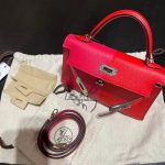 3奢饰品购物爱马仕女包(極致粉 拼心紅 )-喵神素材库