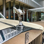 豪车拍照分享(杭州·天目里沿山河集 | 经典车大赏。集中了劳斯莱斯、奔驰、保时捷、路虎捷犳、路虎卫士、凌志，丰田越野及凯迪拉克等几款经典老车。有些经典老车几乎在路上己经绝迹了，只能从有些电影画面中才能看到。比老款路虎卫士在动物世界纪录片的非洲原野上狂奔，老款奔驰与凯迪拉克在黑帮片中还能见到……此展到今天结束，喜欢车的晚上可以去看看。香车美女最佳搭配，有几辆车作背景拍照还是不错的。)-喵神素材库