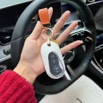 3奔驰内饰车钥匙购物(女司机上路开车)-喵神素材库