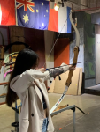 体育运动锻炼射箭美女背影靶场(不错吧)-喵神素材库