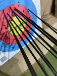 体育运动锻炼射箭靶场(已经是今天打的最好的两组了，)-喵神素材库