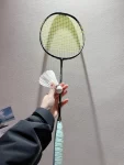 2运动锻炼打羽毛球羽毛球拍(穿个我最喜欢的黄色线)-喵神素材库