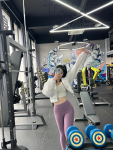 2健身房秀身材女生身材健身穿搭锻炼对镜自拍(不开心了：去健身吃太多了：去健身没事做了：去健身)-喵神素材库