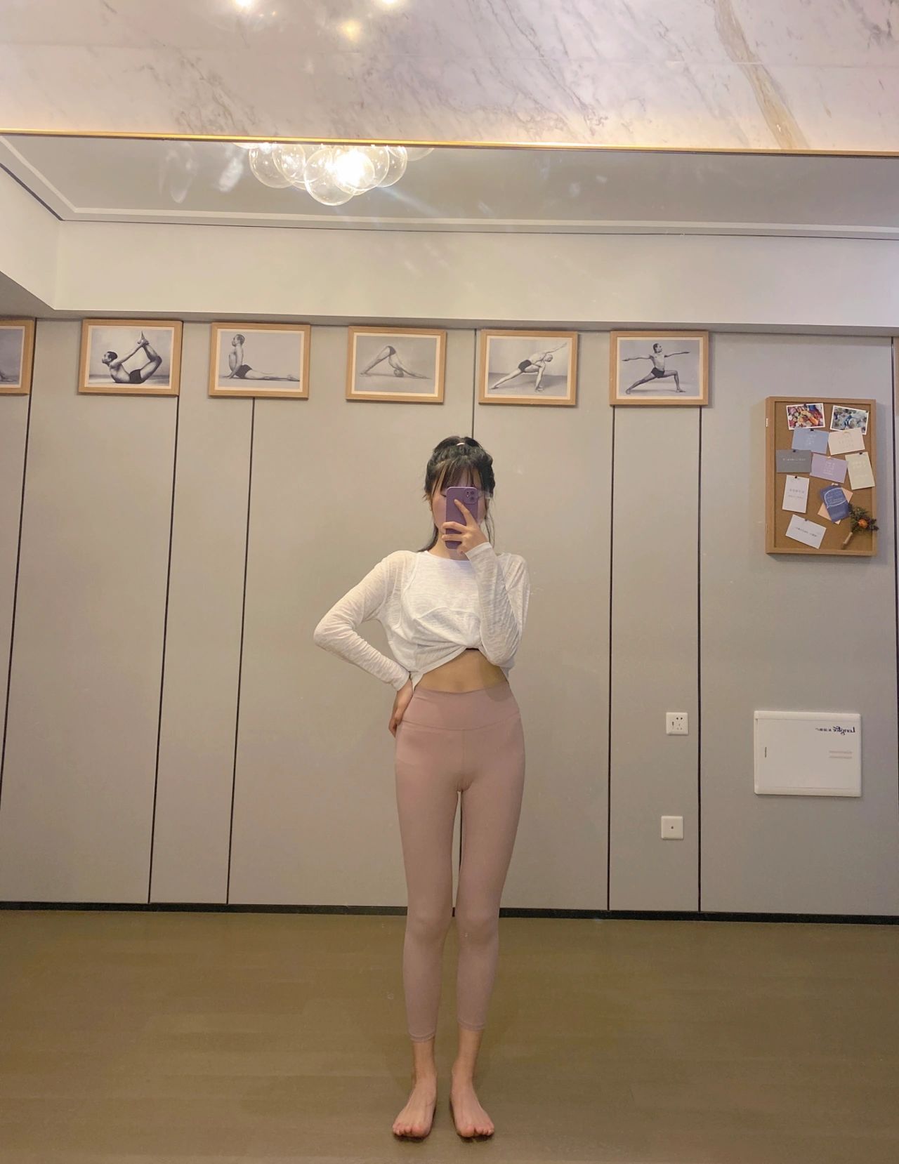 美女健身穿搭自拍瑜伽(我的健身日常)-喵神素材库