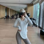 美女健身穿搭自拍瑜伽(见人不如健身)-喵神素材库