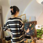 绘画画画装饰画艺术作品(美式复古风装饰画 )-喵神素材库