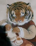 绘画画画老虎(我并不期待人生可以过得很顺利。但我希望碰到人生难关的时候，自己可以是它的对手。。。 )-喵神素材库