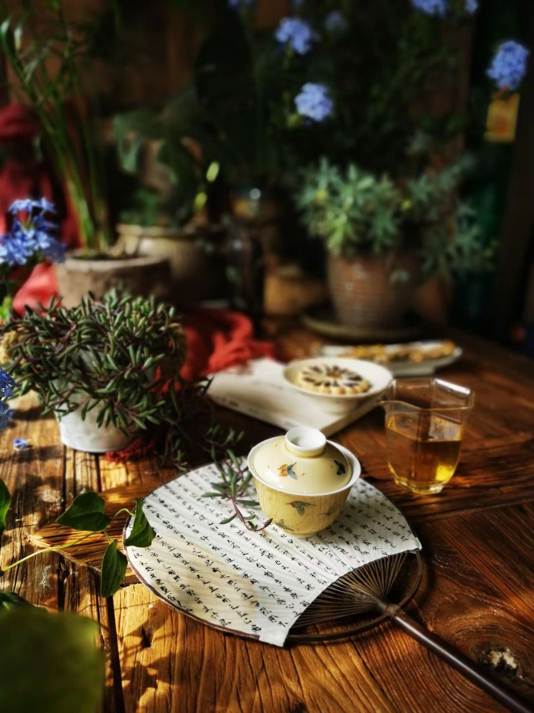 喝茶茶具茶生活茶艺插花(精美的茶具送给知性的她 )-喵神素材库