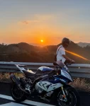 2宝马机车摩托车落日黄昏(最喜欢的车型)-喵神素材库
