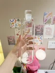 3boeibei 卜 A杯水杯玻璃杯(透明的瓶身，有时间刻度。)-喵神素材库
