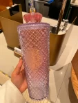3星巴克水杯保温杯吸管杯(太闪了！！激起我的少女心！！好久没有这么上头)-喵神素材库